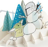 The Mandalorian and Grogu Design 3D and Pop Up Christmas Card {DC}