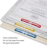 Pack of 50 Assorted Colour Paper Fasteners