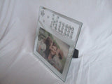 Mum Mirrored Glass Studed Sentimental 4" x 6" (15x10cm) Landscape Photo Frame