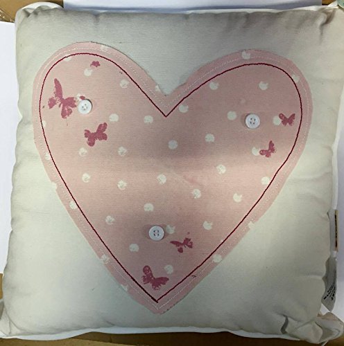 Heart Floral Design Pillow Cushion {DC}