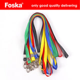 Pack of 100 Red Lanyards with Swivel Lobster Claw Clasp Clips