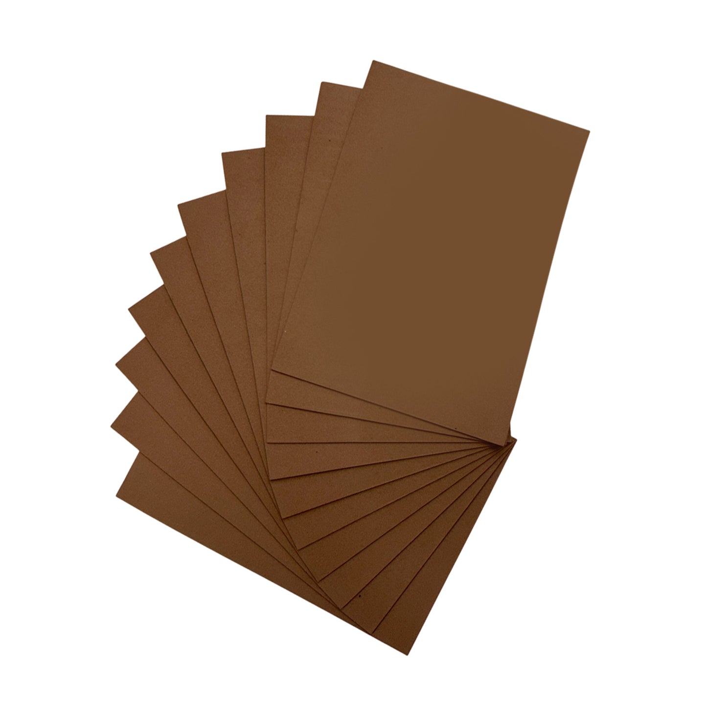 Pack of 10 A5 Brown Coloured EVA Foam Sheets