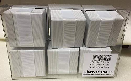 Xpressions Wedding Favour Boxes White Pack Of 6