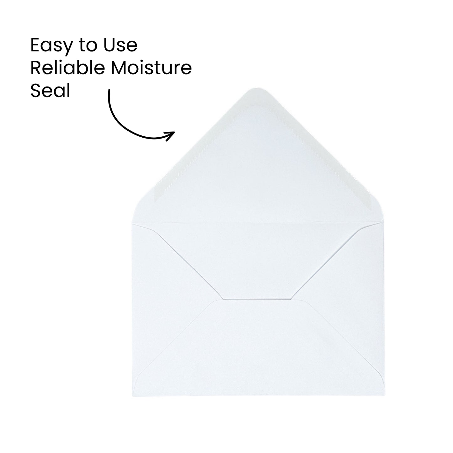 Pack of 50 White 100gsm 130x130mm Gummed Envelopes