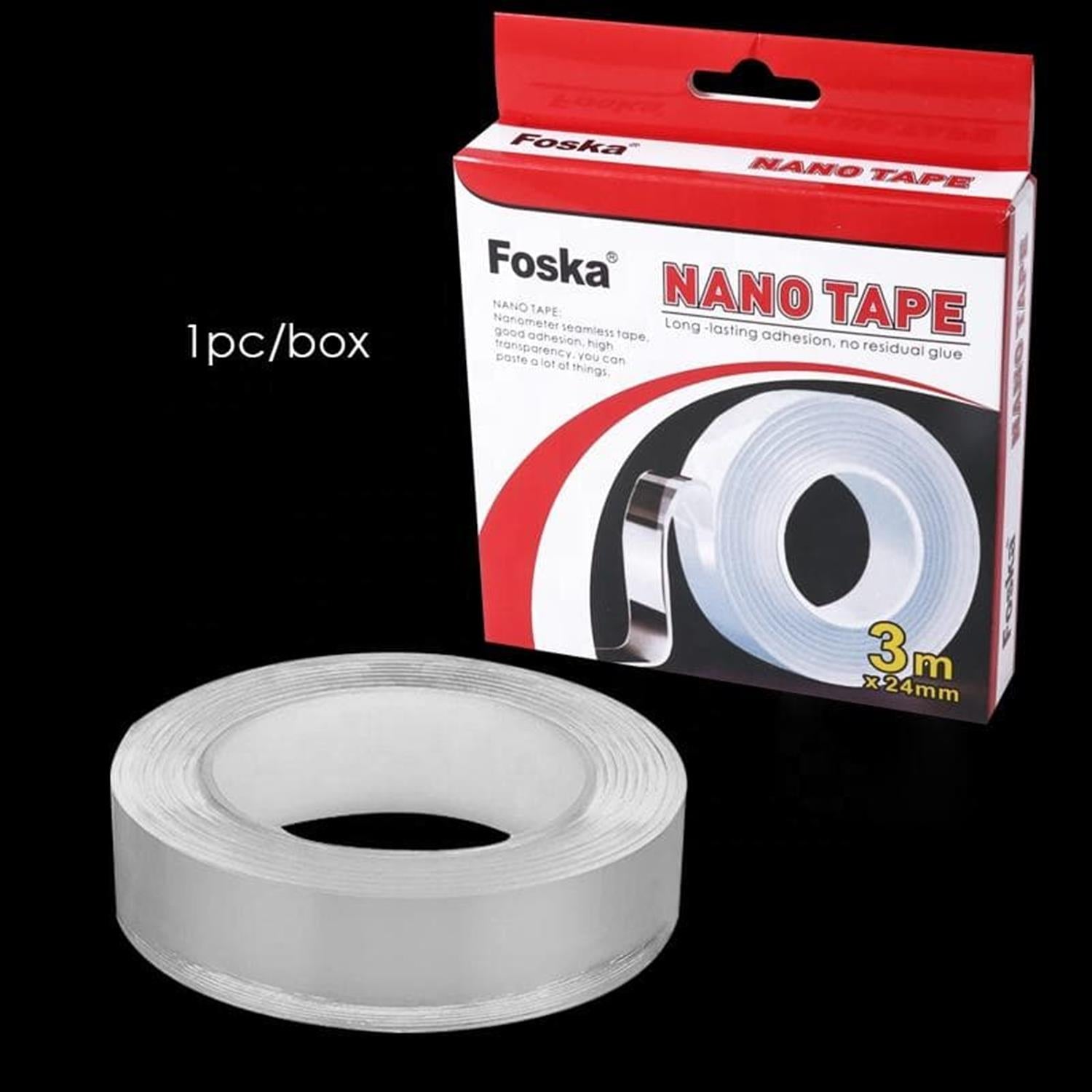 Transparent Multi-functional Strong Adhesive Nano Tape 2.4cm x 3m