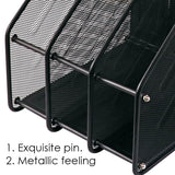 3 Compartment Wire Mesh File Holder