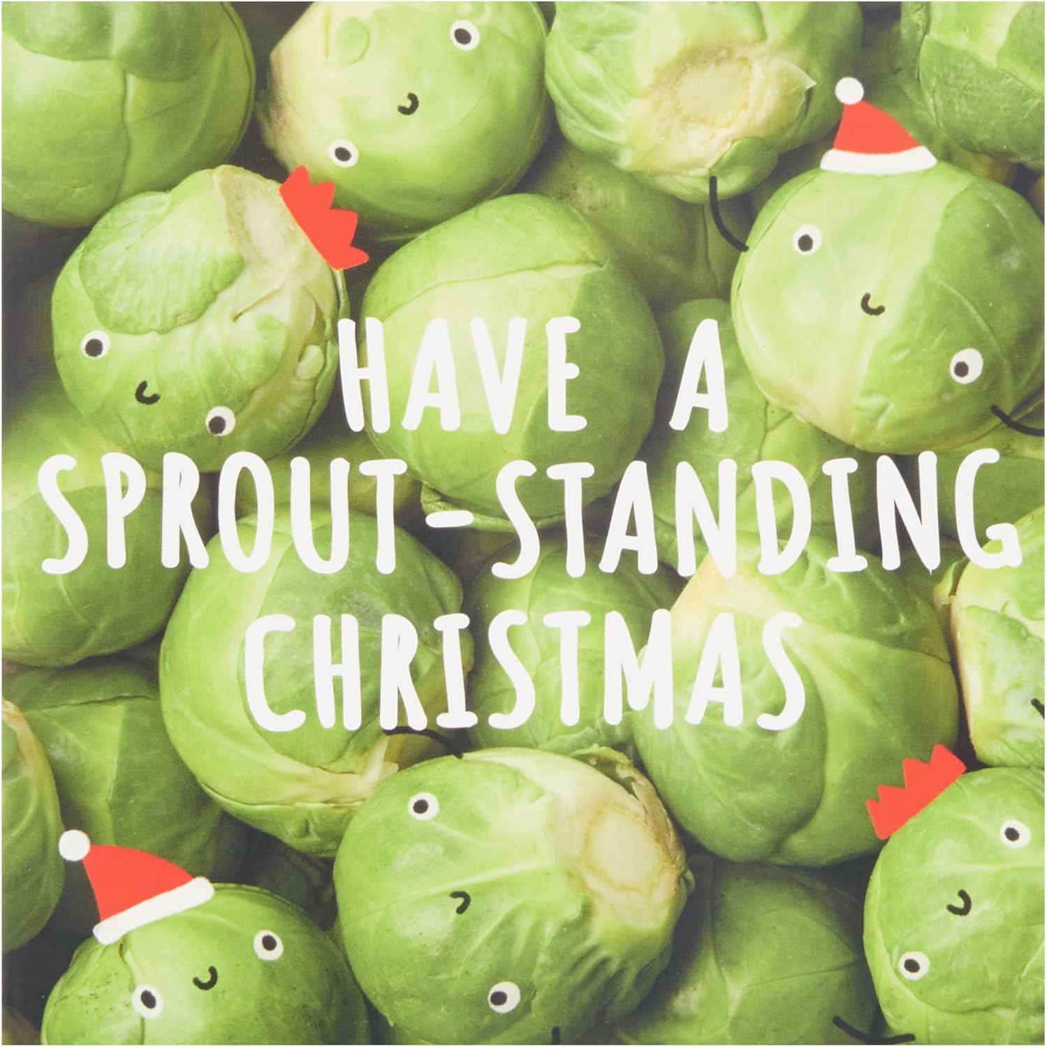 Multipack of 6 Smiley Sprouts Design Charity Christmas Cards