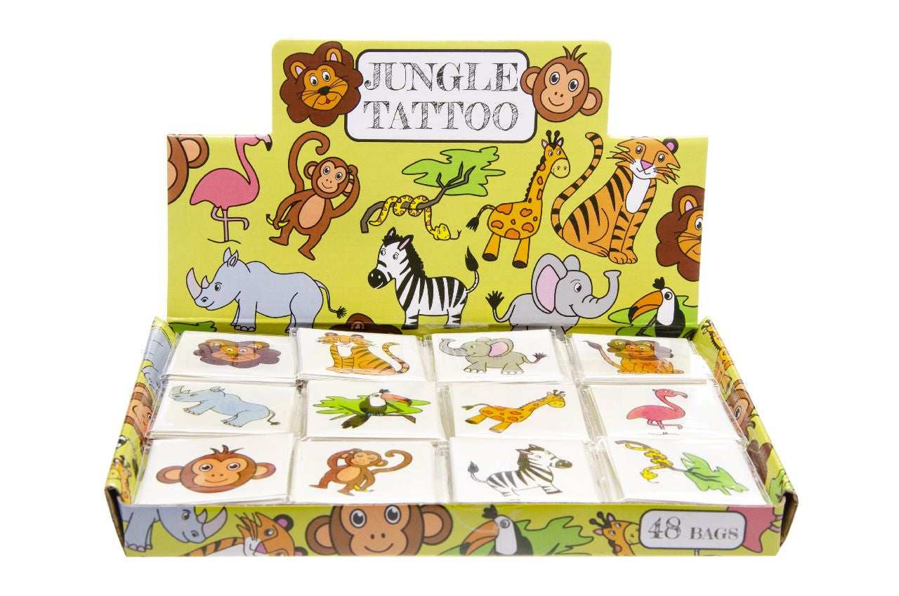 12 Pieces Wild Animal Tattoos