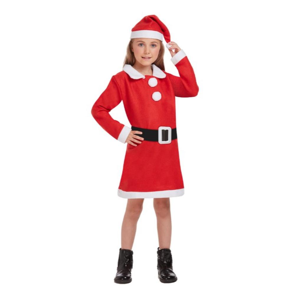 Children's Santa Girl Costume for 4-6 Years {DC}