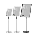 A4 Mobile Aluminum Alloy Poster Stand – Adjustable Height Display