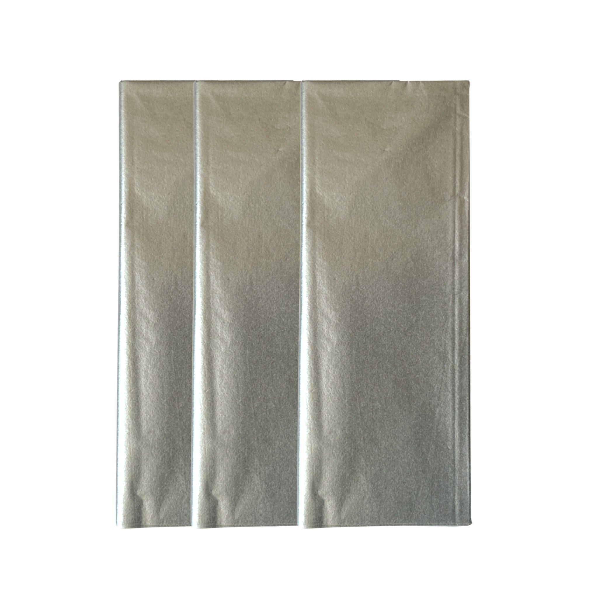 Pack of 10 Metallic Silver Acid Free 50 x 70cm Tissue Paper Sheets