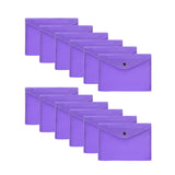 Pack of 12 Janrax A5 Purple Document Wallets