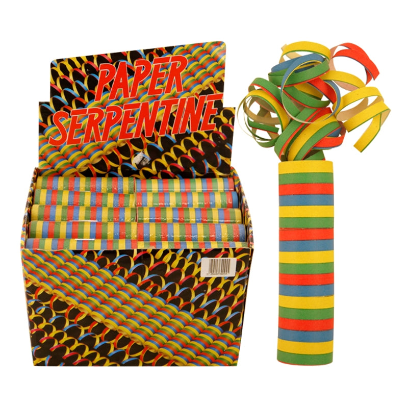 Multi-Colored Paper Serpentine 18 Throws {DC}
