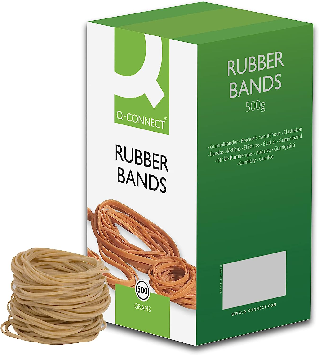 Q-Connect Rubber Bands Assorted Sizes 500g 