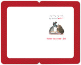 Wife Valentine's Day Card Romantic Lady and The Tramp 