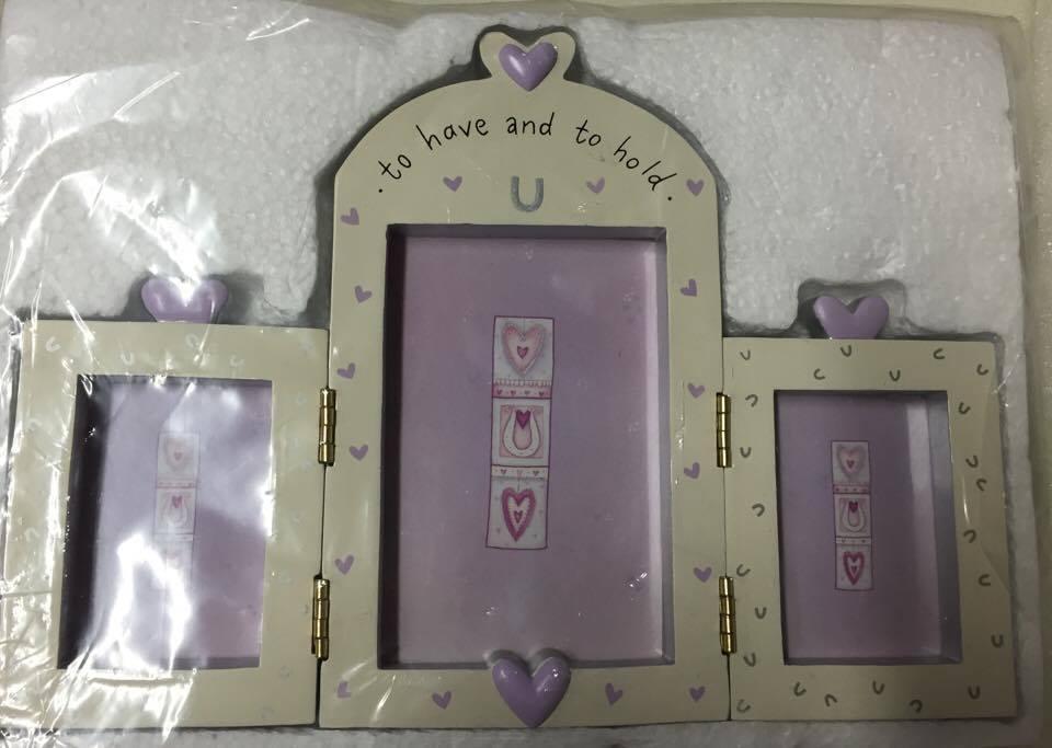 To Have and to Hold Triple Photo Frame {DC}