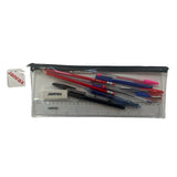 Stationery Filled Purple Zip 13x5" Pencil Case