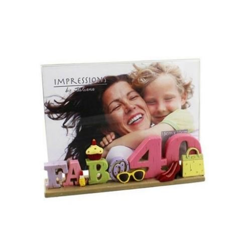 Impressions by Juliana Photo Frame - Fab @ 40 - 6" x 4" - FR261