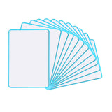 A4 Double Sided Magnetic Erasable MDF Plain Whiteboard With Blue Border