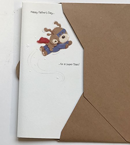 Happy Father's Day Super Dad Lots of Woof Card 