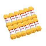 Pack of 5 Light Yellow Acrylic Yarn Rolls – 10g each, 4 Strand 8 Ply Knitting Wool