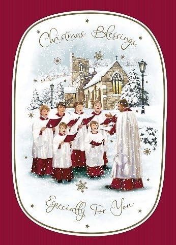 6 x Traditional Religious Blessing Especially For You Christmas Card 