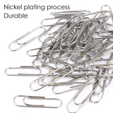 Tub of 150 Nickel Paper Clips 28mm