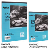 A4 Top Glued Open Sketch Pad