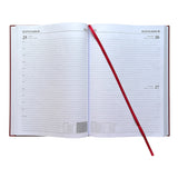 Janrax 2026-2027 A4 Day Per Page Burgundy Academic Diary