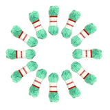 Pack of 5 Pastel Green Acrylic Yarn Rolls – 10g each, 4 Strand 8 Ply Knitting Wool