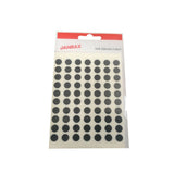 Pack of 560 Black 8mm Round Labels - Stickers