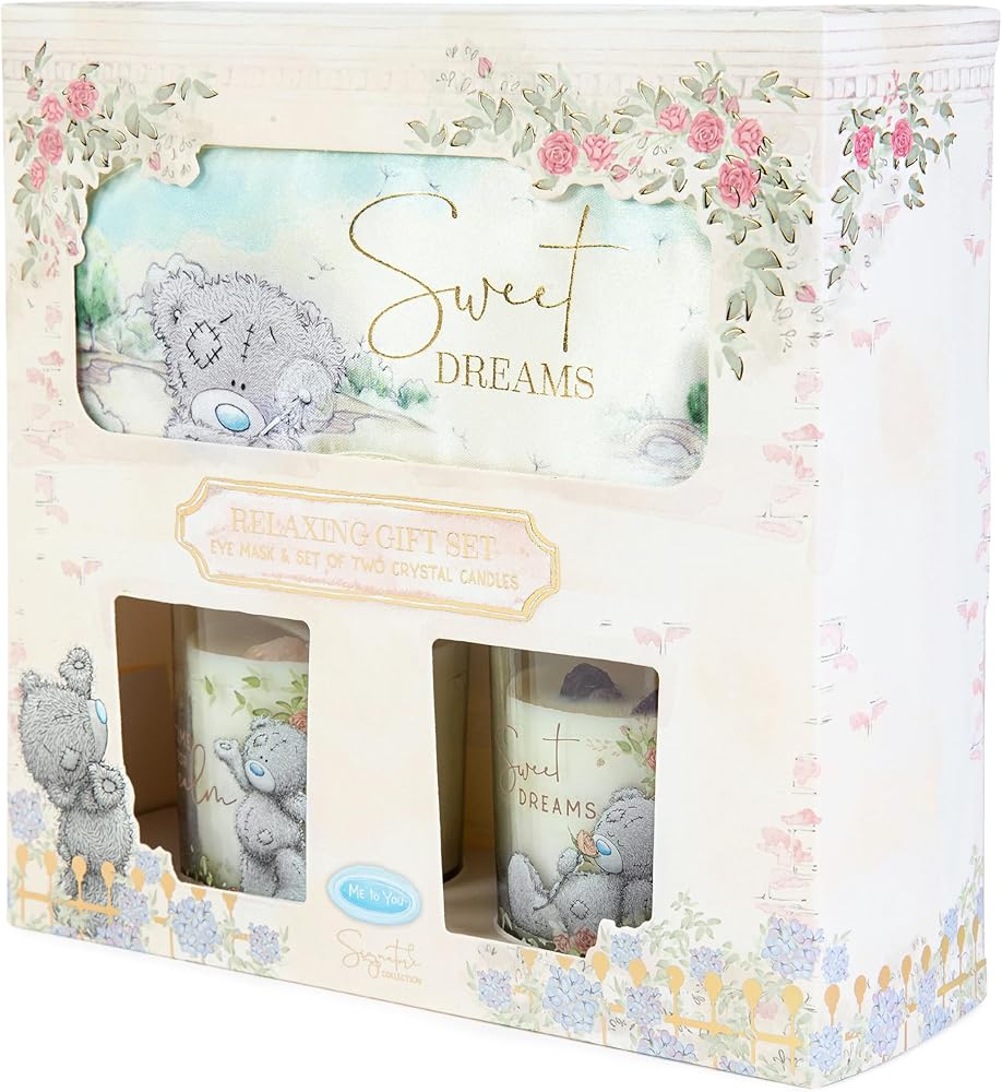 Me to You Tatty Teddy Eyemask and Scented Crystal Candles Gift Set Signature Collection