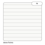 Rhino 8 x 5" 80 Leaf 8mm Lined Reporter's Shorthand Notepad