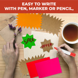 Pack of 20 Brown Kraft Stars 150 x 150mm