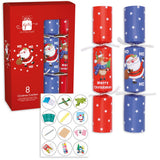 Pack of 8 12" Ho Ho Novelty Family Christmas Dinner Crackers