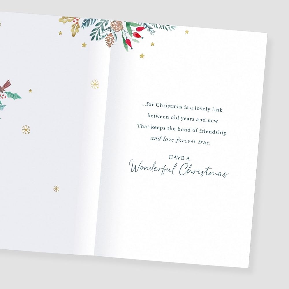 Festive Robins Heartfelt Verse Helen Steiner Rice Special Friend Christmas Card