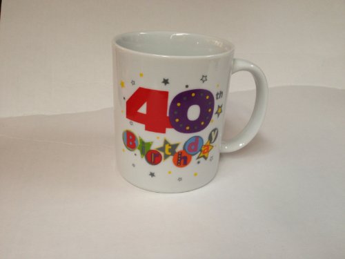 Happy 40th Birthday China Mug - Talking Pictures Fanfare Collection
