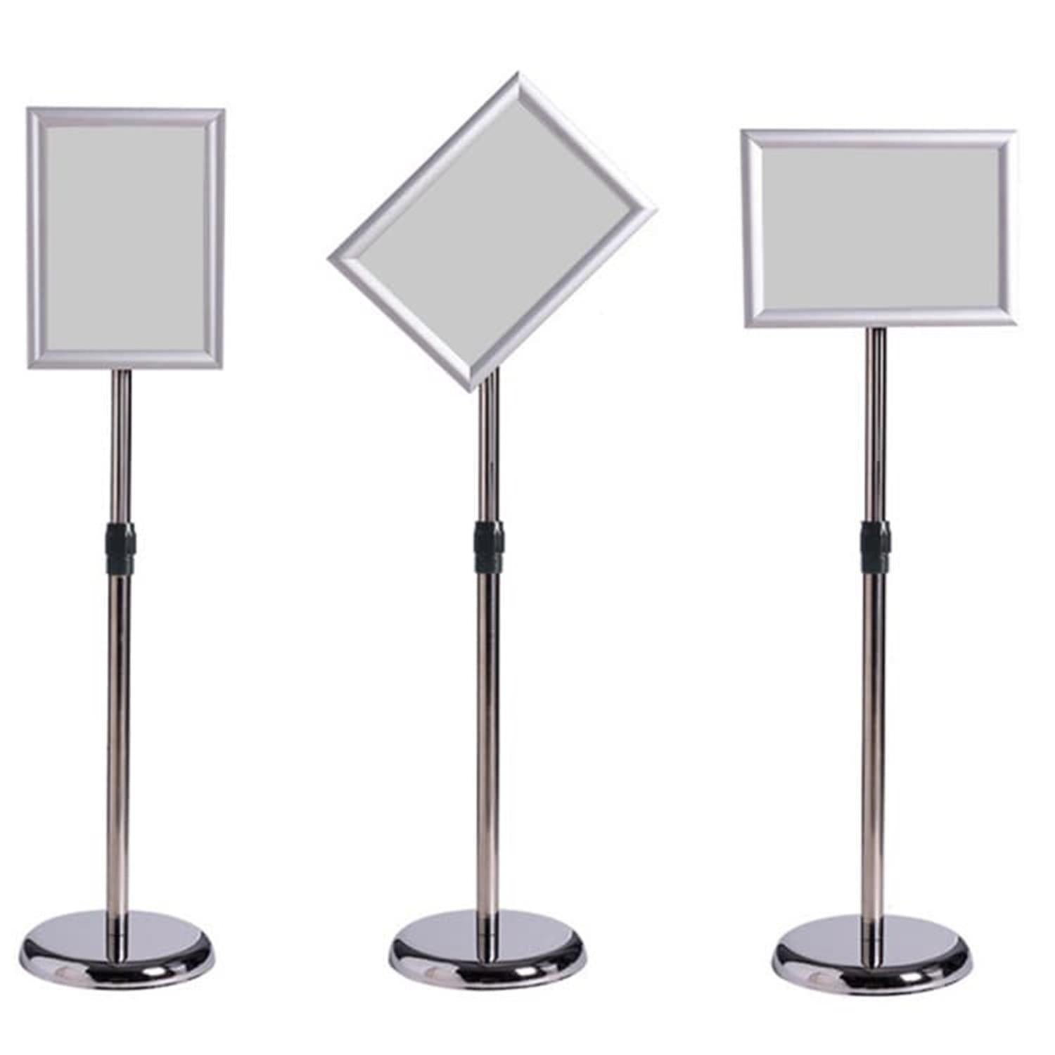 A4 Mobile Aluminum Alloy Poster Stand – Adjustable Height Display