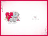Bears With Big Red Heart For the One I Love Valentine's Day Card With Paper Insert