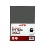 Pack of 10 A5 Grey Coloured EVA Foam Sheets