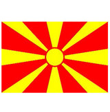 Republic Of North Macedonia Flag 5ft X 3ft