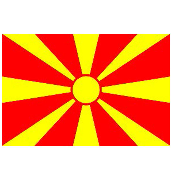 Republic Of North Macedonia Flag 5ft X 3ft