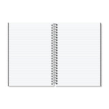 Rhino A5 Wirebound 160 Pages 8mm Lined Hardback Notebook