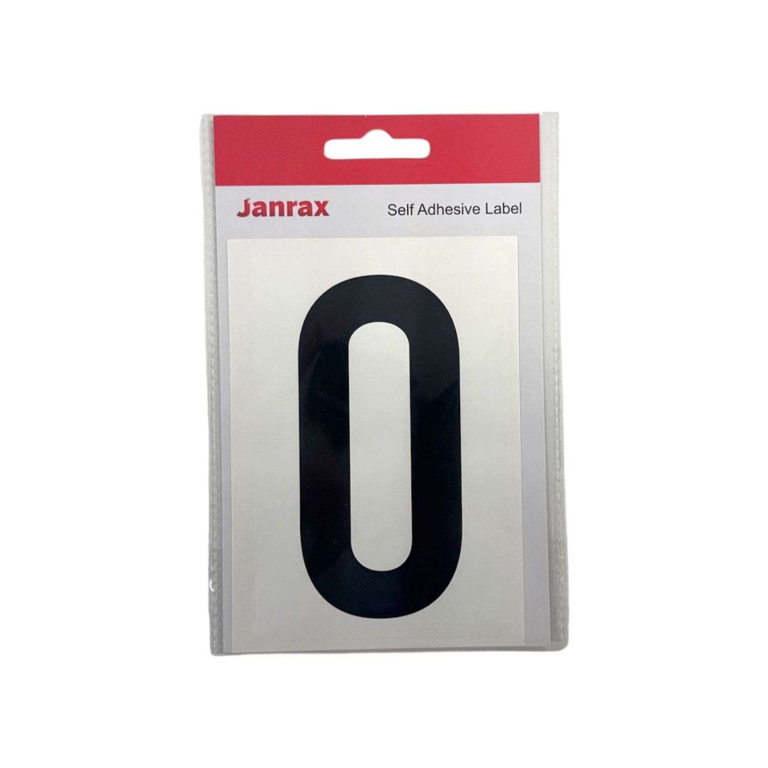 Waterproof Wheelie Bin Black Number 0 Sticker