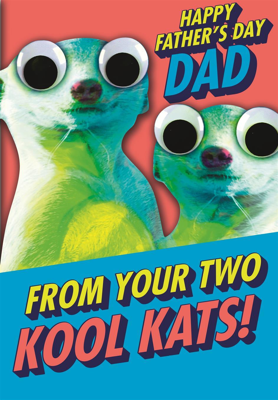 Happy Father's Day Card From Your Two Kool Kats 