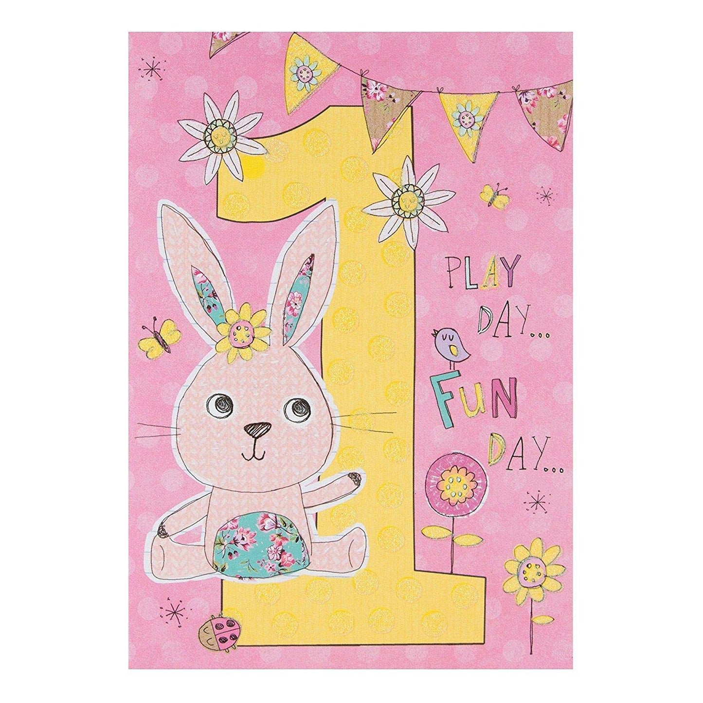 Play Day Fun Day 1st Happy Birthday Card... 