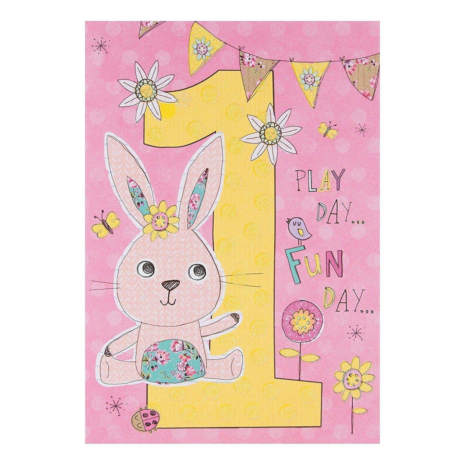 Play Day Fun Day 1st Happy Birthday Card... 