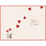 Romantic Bunny Illustration Anniversary Card to Both of You