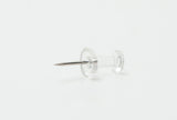 Pack of 500 Janrax Clear Transparent Push Pins