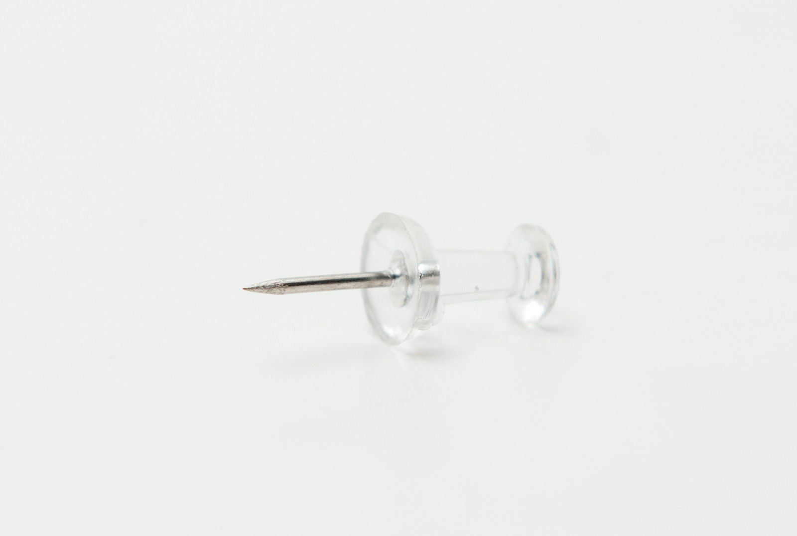 Pack of 500 Janrax Clear Transparent Push Pins